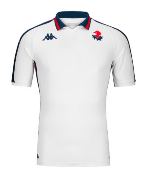 Genoa FC 2024/25 home football jersey with team logo and stylish design.