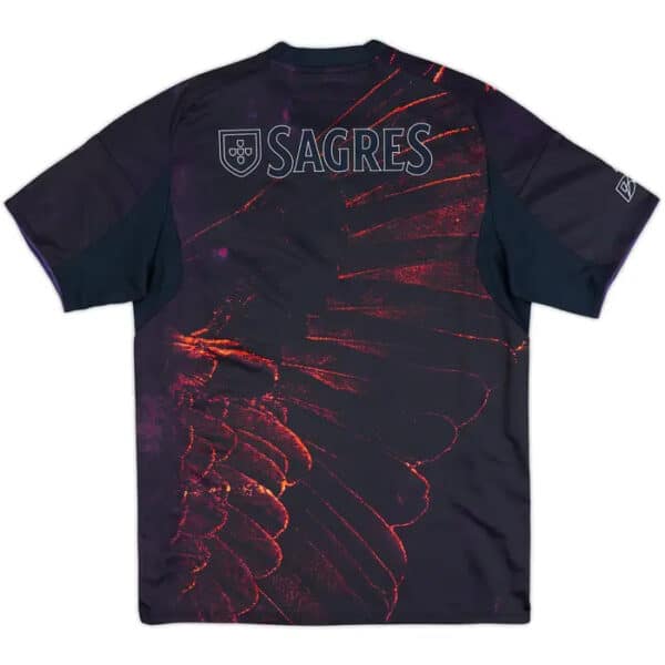 Benfica eagle wing football jersey with black and red design, limited edition for 2026 season.