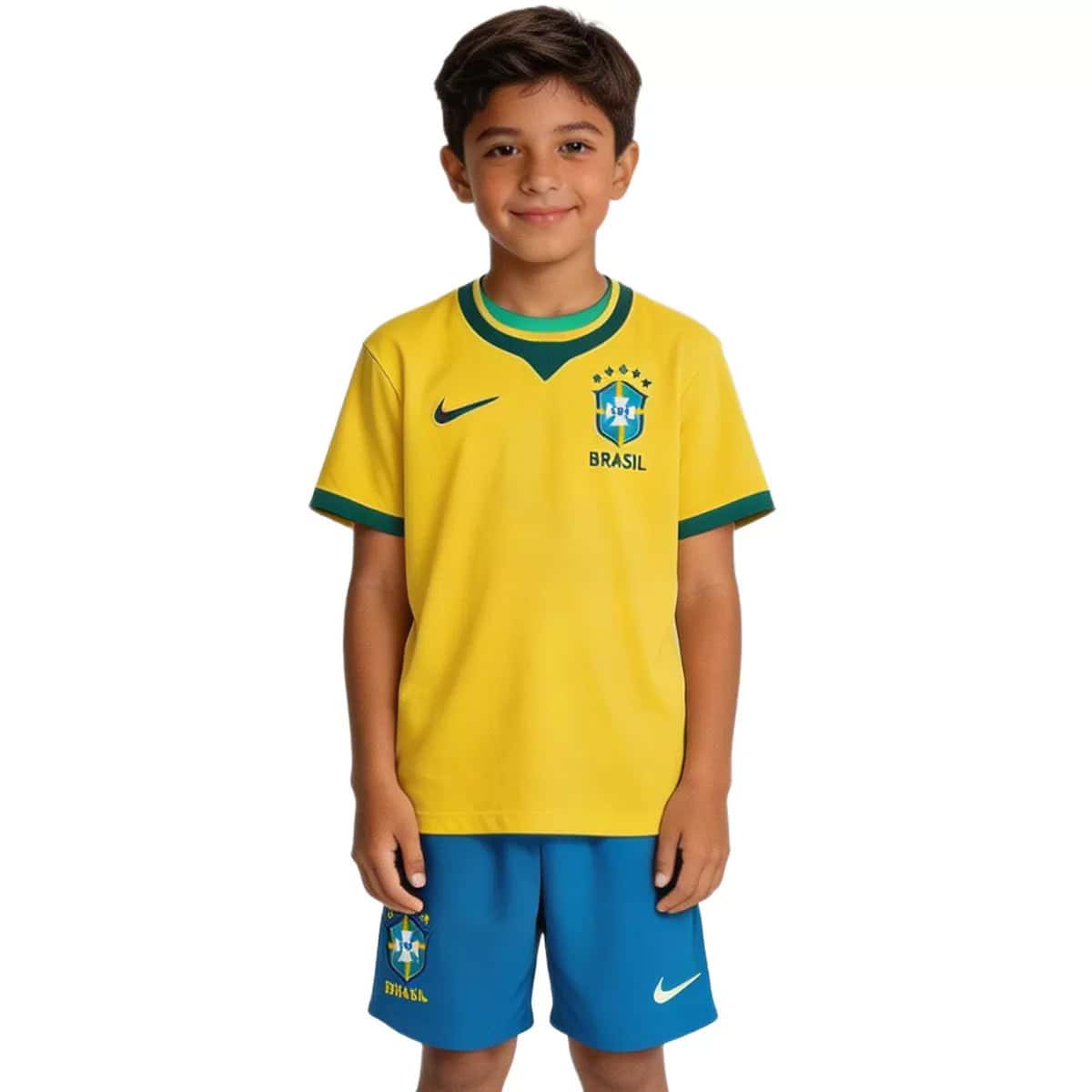 مُعَطَّفُ أَطْفَالِ برازيل وورلد كوبا 2026 - UAE SPORT STORE وسام بدلة كرة قدم للأطفال من البرازيل، تصميم أصلي وراقي لمباريات كأس العالم 2026.
