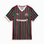 Authentic Fluminense football jersey for 2026/2027 season, green and maroon striped design.