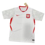 Official Poland football jersey 2026 home kit with national emblem and Nike logo.