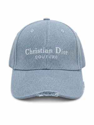 Luxury denim Christian Dior Couture cap for men and women.