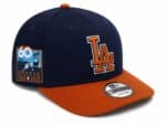 LA Dodgers Sunset Cap with embroidered patch and orange brim.