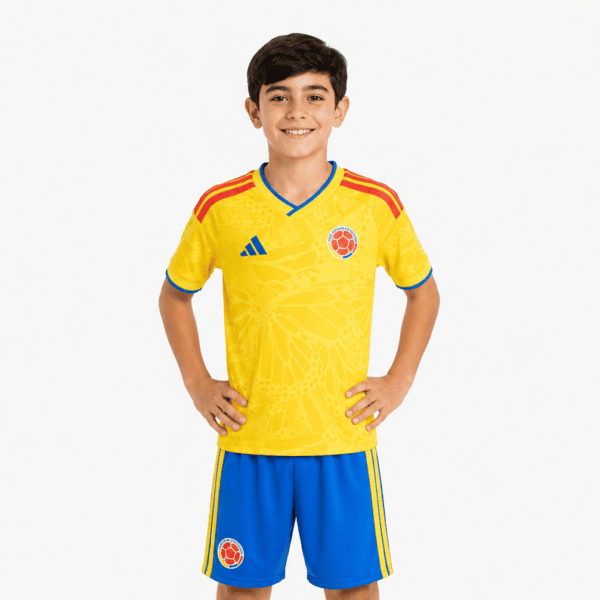 Colombia Home World Cup kit kids 2025/26