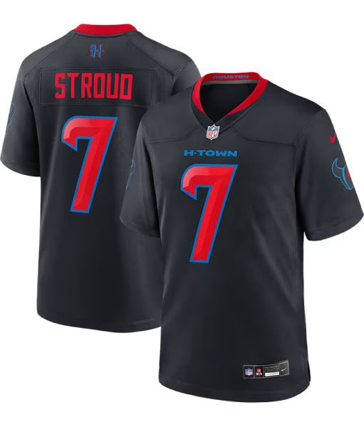 CJ Stroud Nike Houston Texans Navy Blue Alt Game Football Jersey