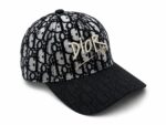 Luxury Dior monogram contrast baseball cap for men and women.