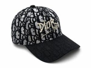 Luxury Dior monogram contrast baseball cap for men and women.