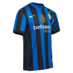 Inter Milan blue and black striped football jersey with Betsson sponsor and club crest on chest