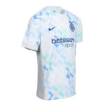 Inter Milan away jersey with light blue geometric pattern and sponsor 'betsson'.