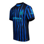 Inter Milan home soccer jersey with blue and black vertical stripes, Inter crest with two stars, and Betsson.sport sponsor on chest.
