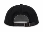 Black classic baseball cap with adjustable strap.
