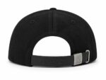 Black Monogram Cap with Adjustable Strap.