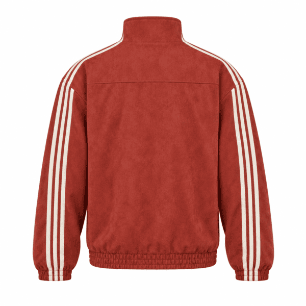 Adidas Chinese Limited Edition casual jacket in brick red with cream details.