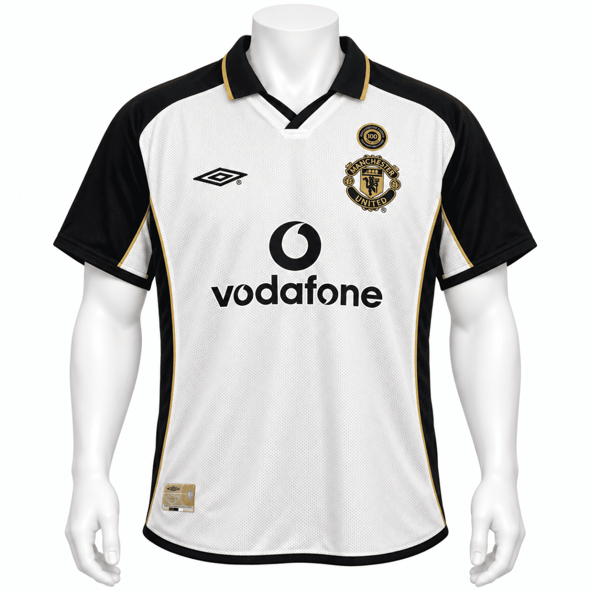 Manchester United away football jersey 2001/02 Beckham number 7.