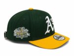 Authentic Green and Yellow Baseball Cap with Oakland Athletics Logo.