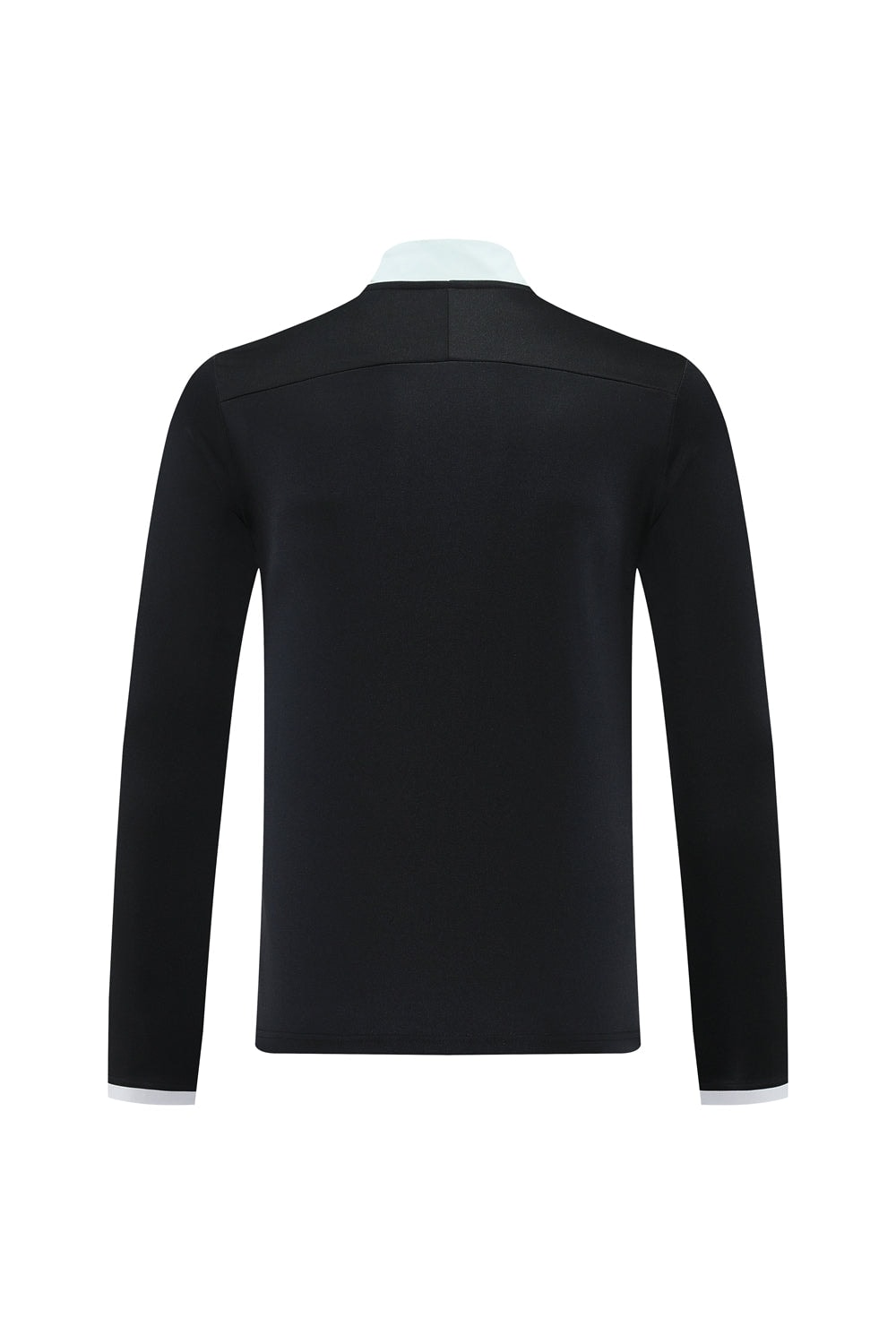 92fdfb00 | UAE SPORT STORE Back view of a black blazer with a white collar peeking at the neck, simple and tailored look.