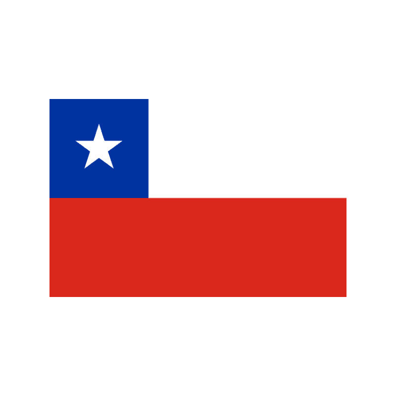 Blue square canton with a white star sits on a red horizontal bar extending to the right, forming a geometric flag motif.