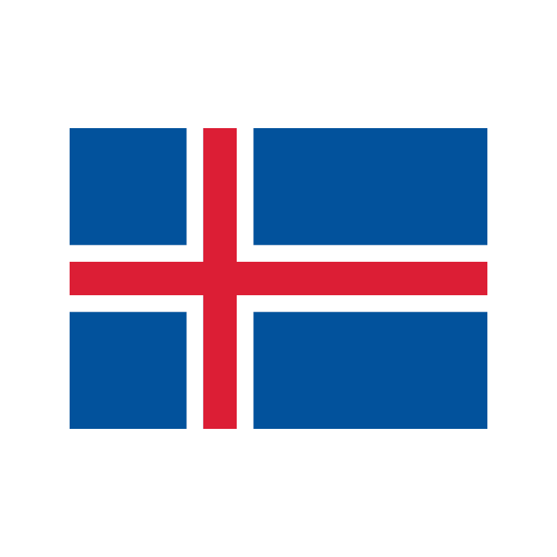Flag of Norway: red field with a blue Nordic cross bordered in white (national flag)
