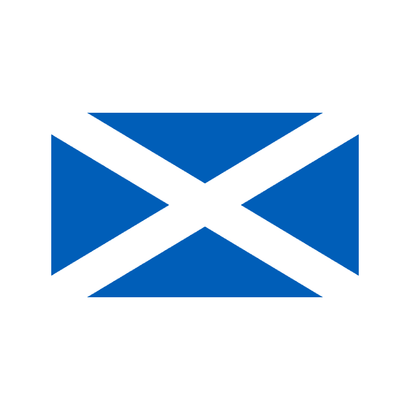 Blue envelope/mail icon with a white diagonal cross on a blue background