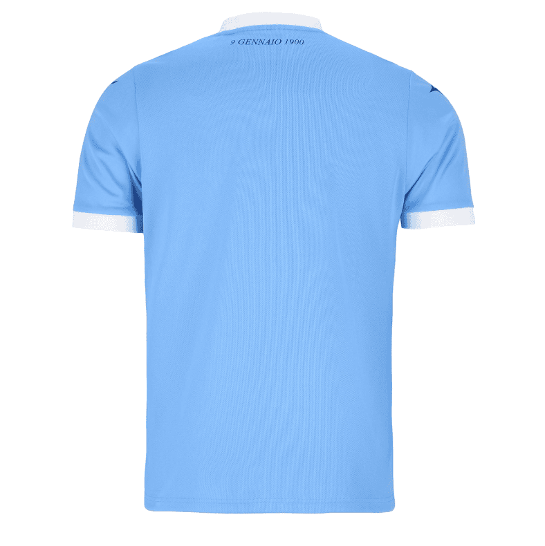 Capture_ce7cbd7e-cb4d-4a1a-bf10-e400bbe0ebff | UAE SPORT STORE Back view of a light blue polo shirt with white collar and sleeve cuffs, shown from behind.