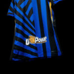 DZ5y63xu3IcSWE7 | UAE SPORT STORE Blue and black striped sports jersey with a yellow fist logo and the text 'U Power' on a black background.