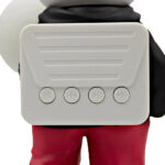 D_NQ_NP_2X_998851-MLM105766453237_012026-F-bocina-lampara-led-inalambrica-astronauta-balon-futbol | UAE SPORT STORE Toy figure with a white portable music player on its chest, four round control buttons labeled M, rewind, play/pause, and fast-forward.