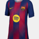 HJ5216-456_431720906_D_A_1X1_a6aab038-ebad-4741-b309-babb2870be0c | UAE SPORT STORE Barcelona football jersey in blue and red with Spotify sponsor logo and club crest on the chest, Nike badge visible on the left shoulder area.