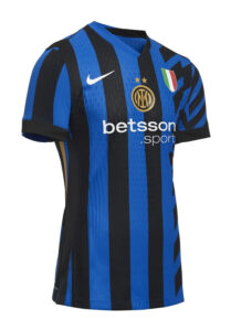 IZfwgzN8PzpbTzI | UAE SPORT STORE Inter Milan blue and black striped soccer jersey with Nike swoosh and Betsson sponsor.