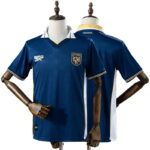 Blue Panama national soccer jersey on a mannequin, front view with crest and Reebok logo visible.