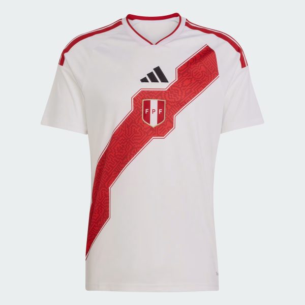 Peru 26 Home Jersey White Jl8651 01 Laydown | UAE Sport Store