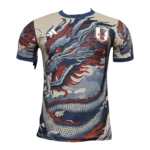 Japan national team jersey with a bold dragon print, crest on the left chest.