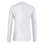RMCFMZ0905_07 | UAE SPORT STORE Back view of a plain white long-sleeve shirt (crew neck) with no visible logos or patterns.