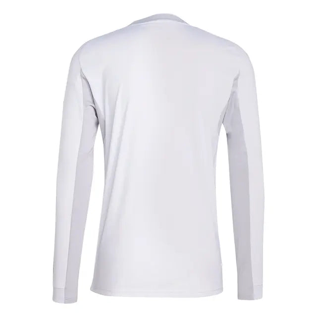 RMCFMZ0905_07 | UAE SPORT STORE Back view of a plain white long-sleeve shirt (crew neck) with no visible logos or patterns.