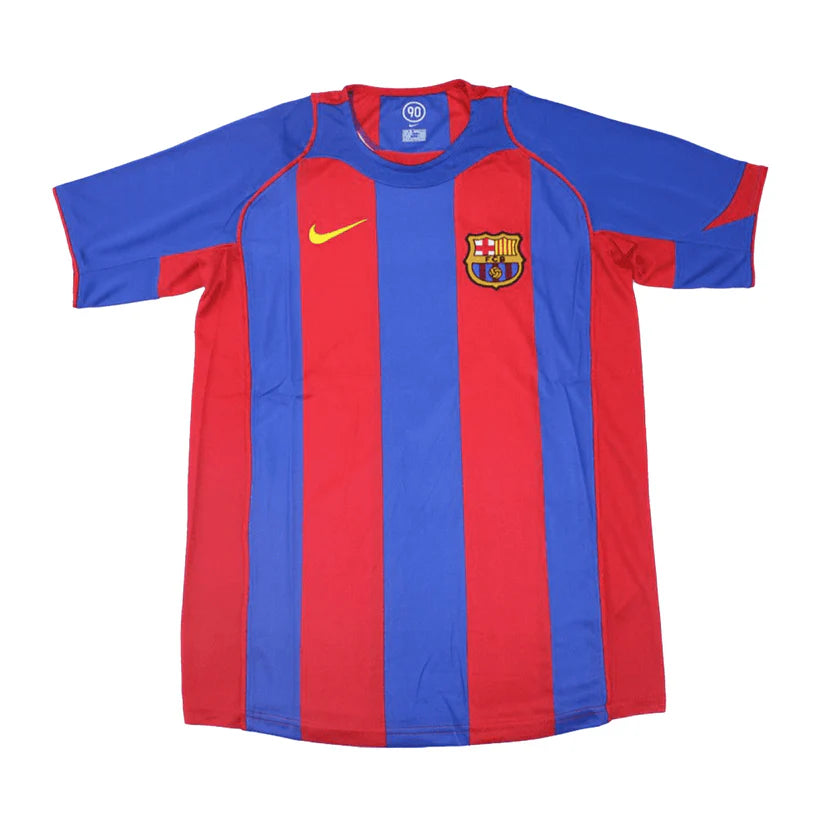 Screenshot2024-08-16at2.07.35PM | UAE SPORT STORE Barça soccer jersey with red and blue vertical stripes, yellow Nike swoosh, and club crest on the chest.