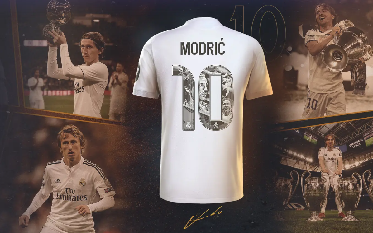 Screenshot_2025-07-08_214601 | UAE SPORT STORE White soccer jersey with a large number 10 filled with images, set against a collage of football moments and trophies.