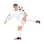 WhatsAppImage2021-09-15at8.34.42AM_a5ea5d8b-8585-455b-ac5a-df227291ceb7 | UAE SPORT STORE Soccer player in white uniform executing a high kick with the ball near their foot.