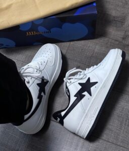 a-bathing-ape-bape-sta-jjjjound-white-navy-968456 | UAE SPORT STORE A Bathing Ape Bape Sta JJJJound White Navy - uaessss