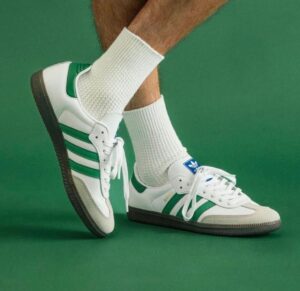 adidas-samba-og-footwear-white-green-197047 | UAE SPORT STORE adidas Samba OG Footwear White Green - uaessss