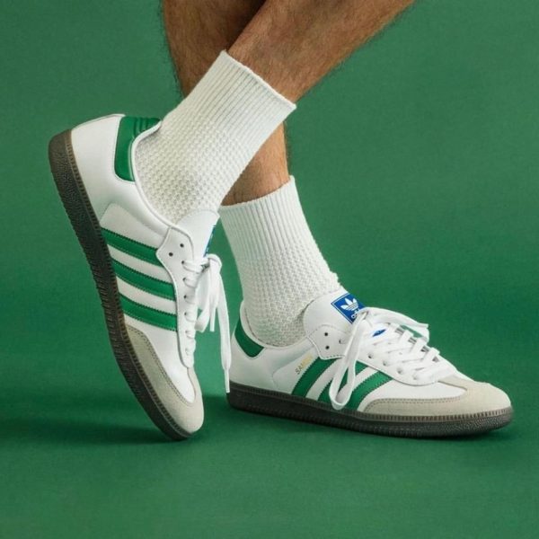 adidas Samba OG Footwear White Green - uaessss