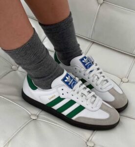 adidas-samba-og-footwear-white-green-669482 | UAE SPORT STORE adidas Samba OG Footwear White Green - uaessss