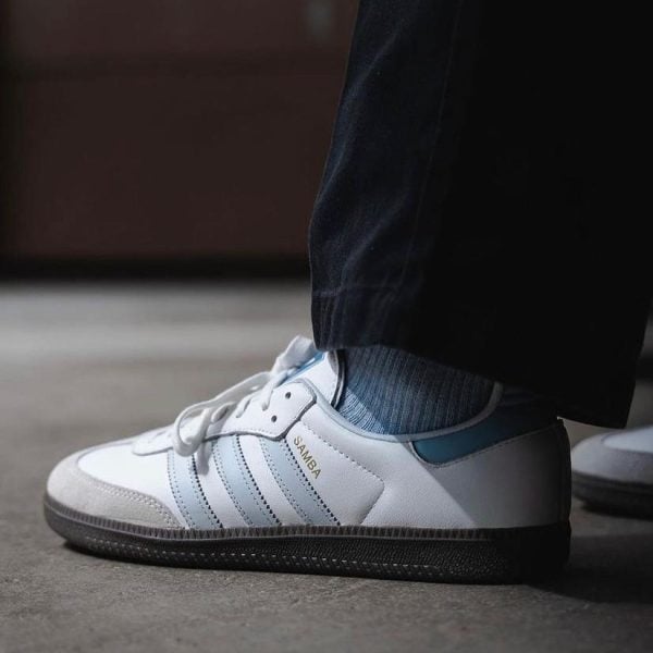adidas Samba OG White Halo Blue - uaessss