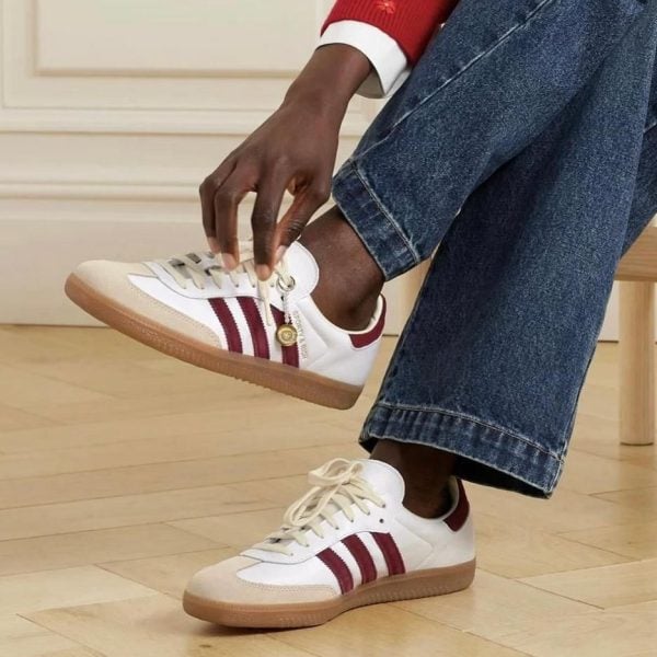 Adidas Samba Sporty Rich White Bold Gold 497113 1 | UAE Sport Store