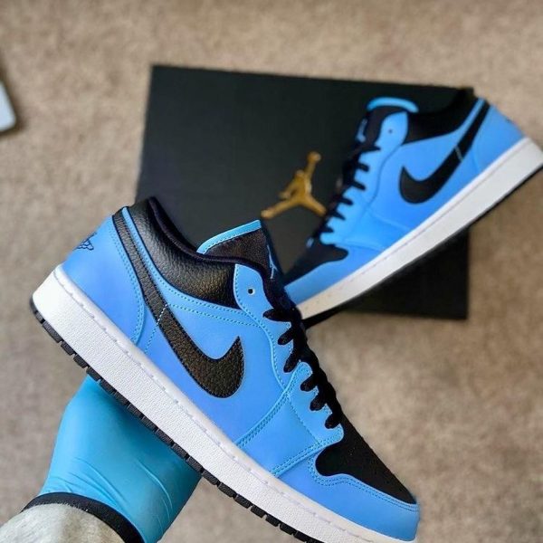 Air Jordan 1 Low University Blue Black (GS) - uaessss