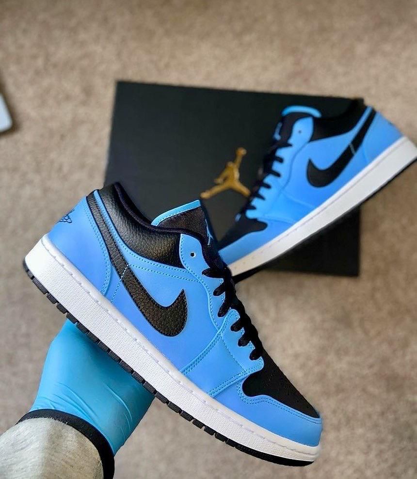 air-jordan-1-low-university-blue-black-gs-500068 | UAE SPORT STORE Air Jordan 1 Low University Blue Black (GS) - uaessss