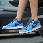 Air Jordan 1 Low University Blue Black (GS) - uaessss