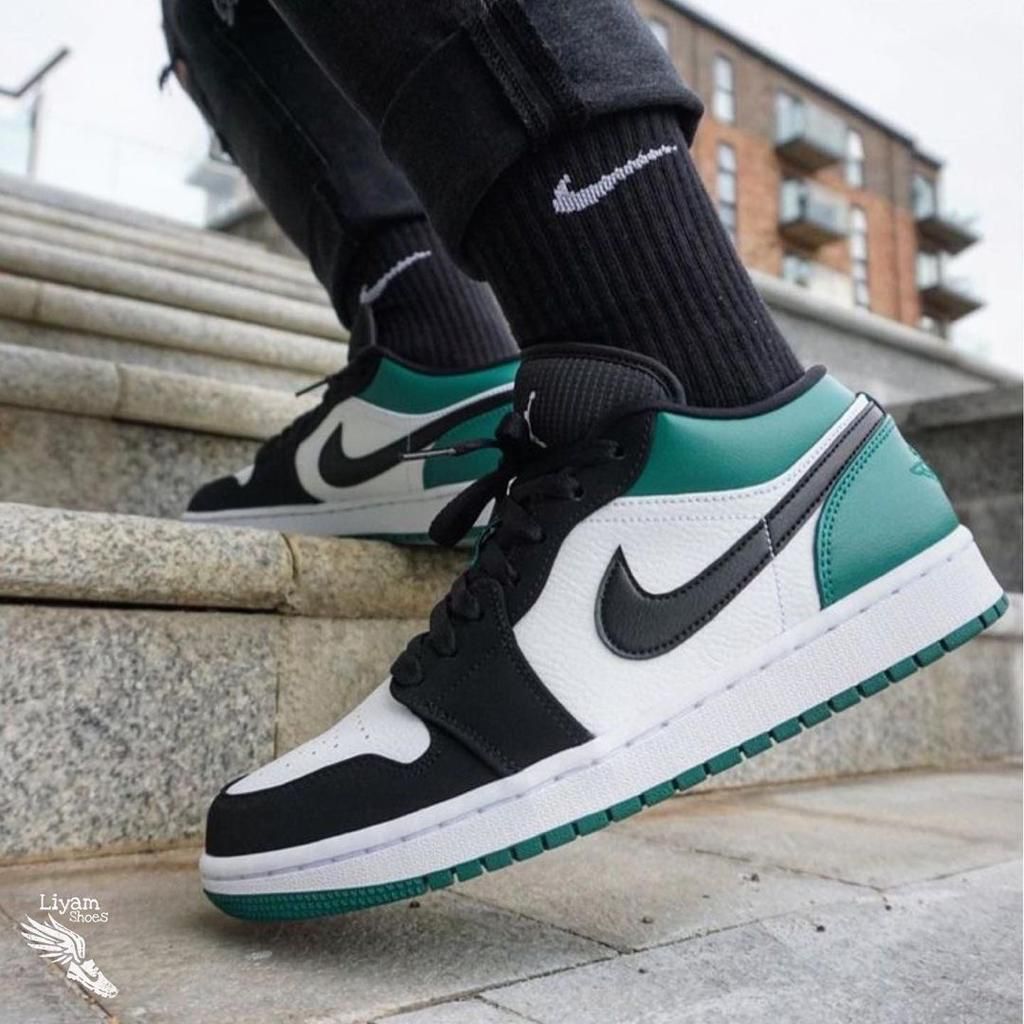 air-jordan-1-low-white-mystic-green-462972 | UAE SPORT STORE Air jordan 1 Low white mystic green - uaessss