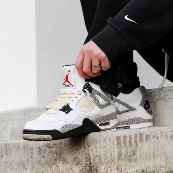 Air jordan 4 white cement - uaessss
