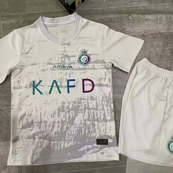 Al - Nassr Kids THIRD Kit 2023/24 WITH RONALDO 7 - uaessss