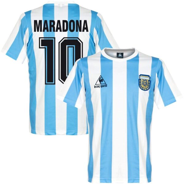 ARGENTINA 1986 HOME JERSEY WITH MARADONA 10