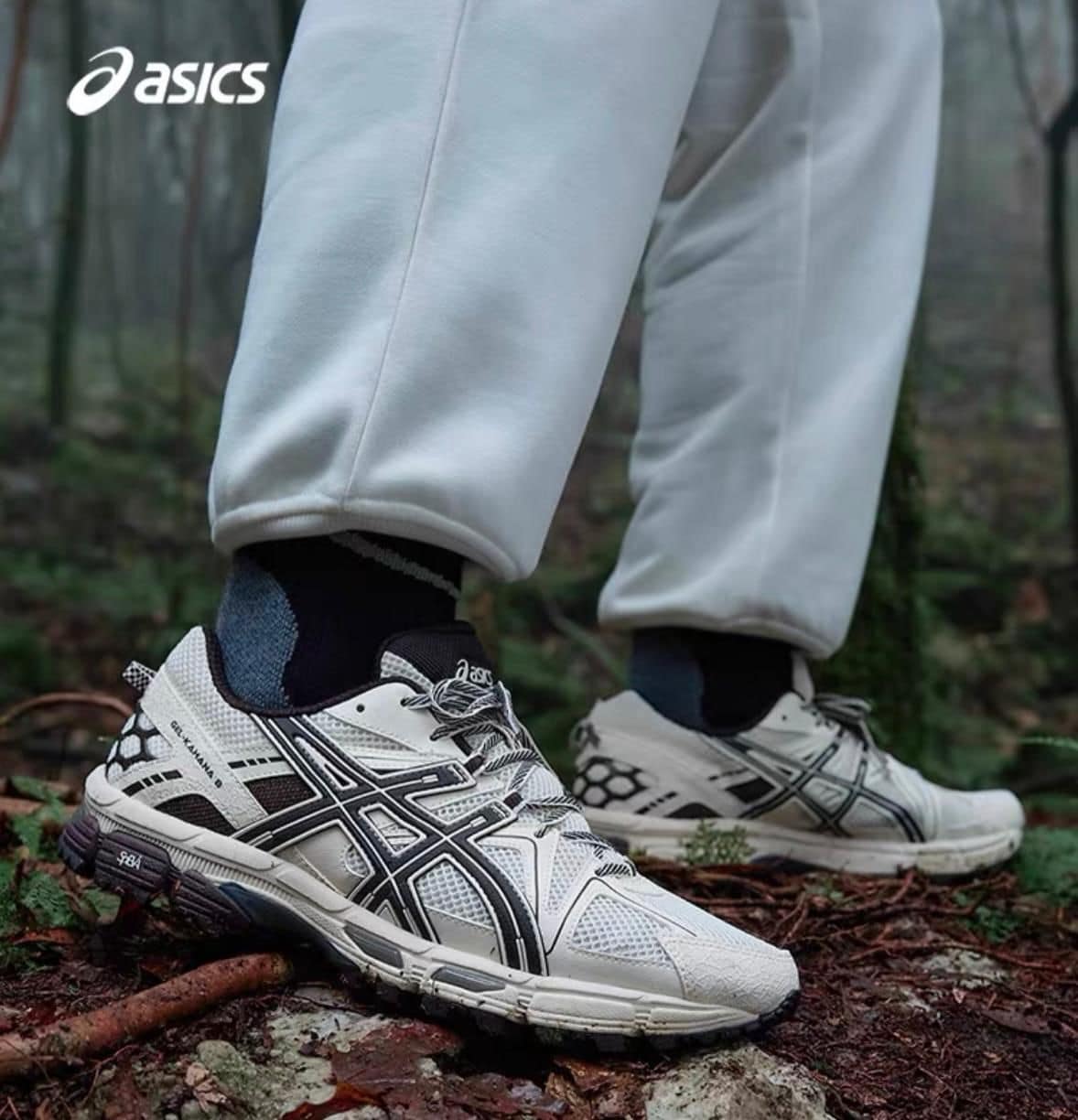 asics-gelkahana-8-black-and-white-224372 | UAE SPORT STORE ASICS Gel‑Kahana 8 'Black and White - uaessss